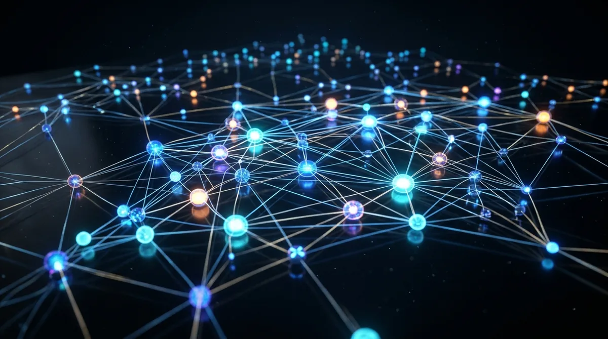 Global illuminated network topology showing interconnected data routing vectors over Earth continent contours